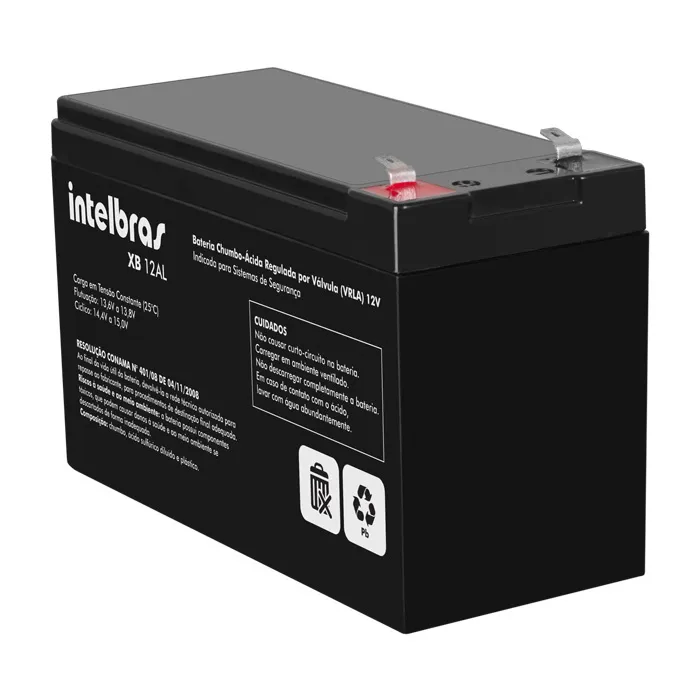 Bateria de Chumbo-Ácido Selada 12V 12Ah Intelbras XB 12AL - Imagem 3