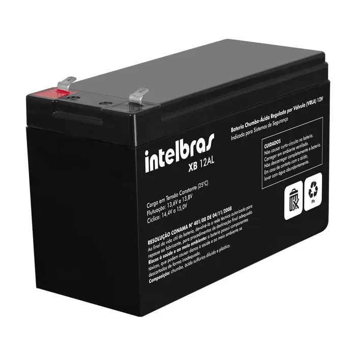 Bateria de Chumbo-Ácido Selada 12V 12Ah Intelbras XB 12AL - Imagem 2